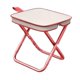 thumbnail image 3 of Taburete de camping portátil plegable, silla de picnic, silla de camping, resistente, para acampar Rosa 28x23x30cm, 3 of 9