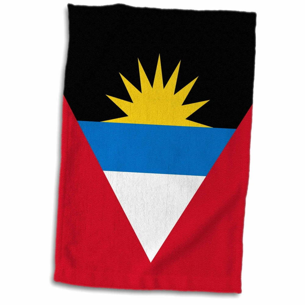 3dRose Flag of Antigua and Barbuda twin islands red white blue black