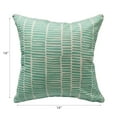 thumbnail image 3 of Maison Concepts Cross Stripes Outdoor Waterproof Cushion Teal - Set of 2 (18L X 18W X 2H), 3 of 3