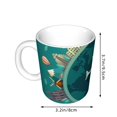 thumbnail image 2 of Yiaed Around The Planet Print Ceramics Coffee,Large Handle Design,Extra Large Tea and Coffee Cup for Office and Home Mugs, 2 of 6