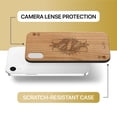 thumbnail image 6 of Case Yard Wooden Case Outside Soft TPU Silicone, Slim Fit Shockproof Wood Protective Phone Cover for Girls Boys Men and Women, Supports Wireless Charging King of Hearts Design case for iPhone-XR, 6 of 7