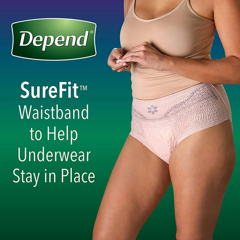 Depend Night Defense Incontinence Underwear for Women, Disposable