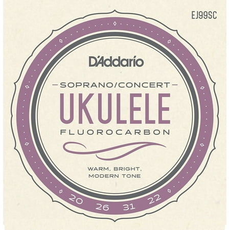 D'Addario EJ99SC Pro-Arté Carbon Ukulele Strings, Soprano / Concert, Optimized for Soprano or Concert Ukuleles tuned to standard GCEA tuning By DAddario Ship from (Best Strings For D Standard Tuning)