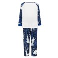 thumbnail image 4 of Elippeo Christmas Family Pajamas Matching Set, Elk Print Long Sleeve T-shirt with Pants Sleepwear Loungewear, 4 of 10