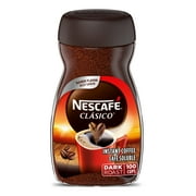 Nescaf Clasico Dark Roast Instant Coffee, Dark Roast, 7 oz