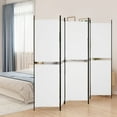 thumbnail image 1 of vidaXL 5-Panel Room Divider White 250x180 cm Fabric, 1 of 5