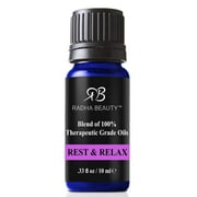 Radha Beauty Rest & Relax Blend 10mls. Calm the mind, body, and spirit with a perfect infusion of relaxation and tranquility with this combination blend