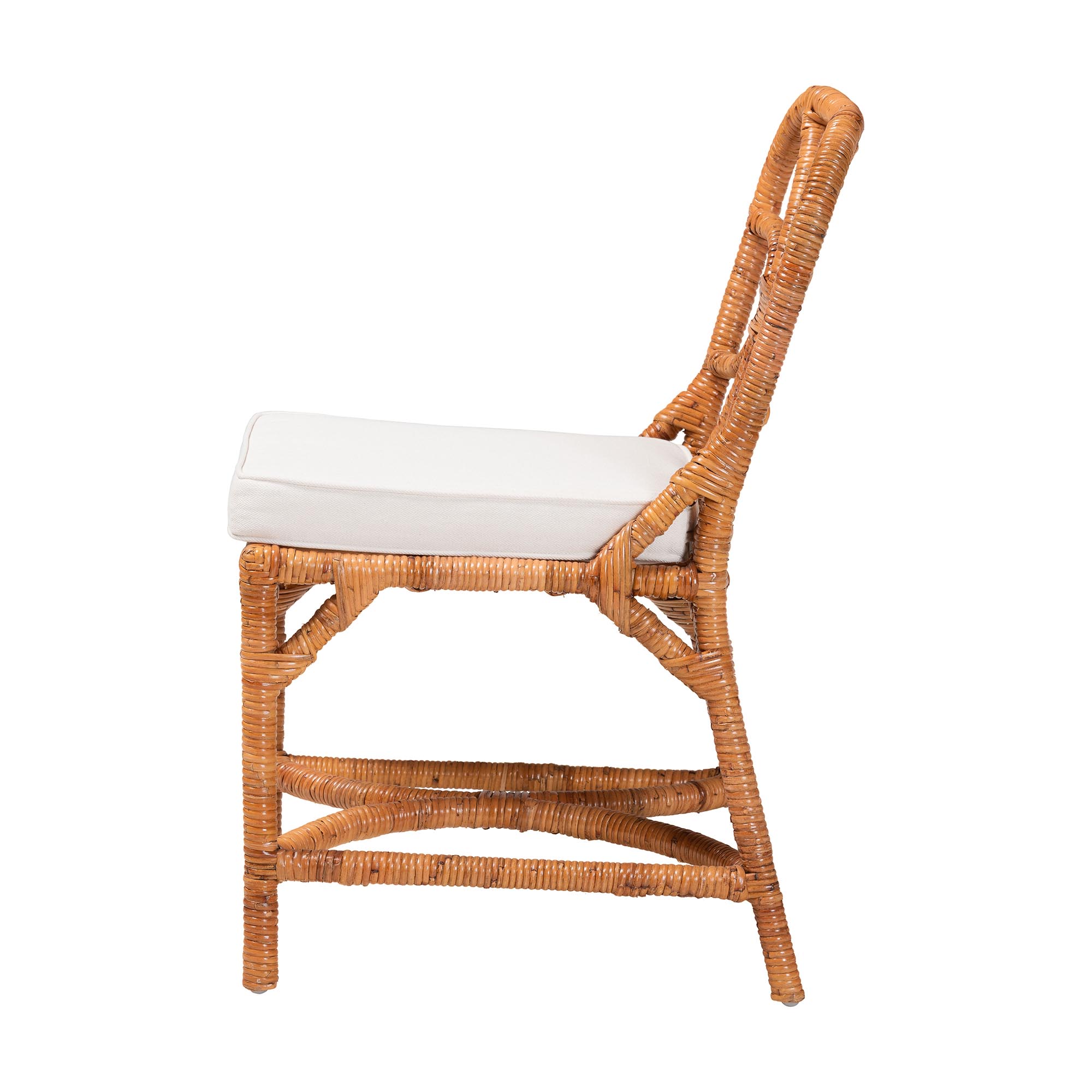 bali & pari Alondra Boho Dining Chair, Light Honey