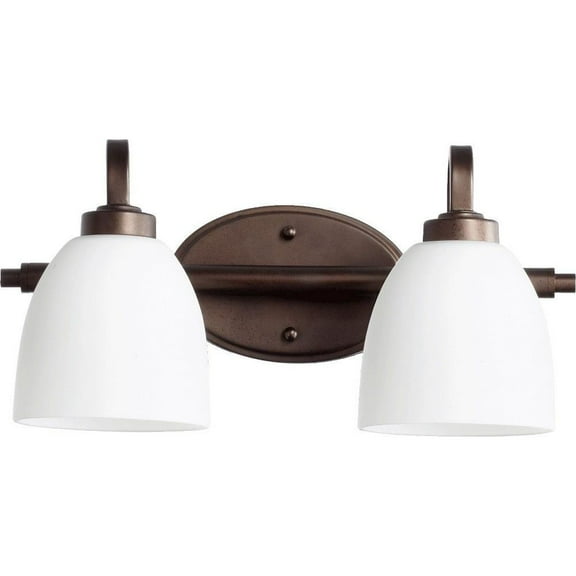 Woodbury Croft 2 Light Bathroom Light in Bailey Street Home Home Collection Style 16 inches Wide By 8 inches High-Oiled Bronze Finish Bailey Street