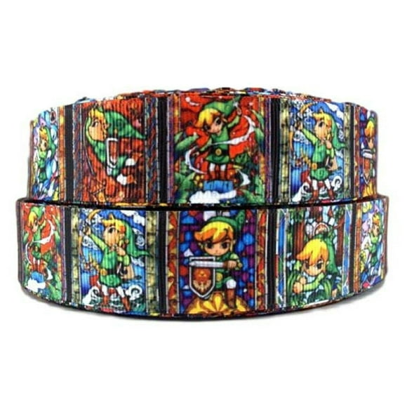 The Legend of Zelda Le Ruban Répétitif en Verre Teinté 1 Pouces de Large Vendu par Lots de Verges (5 Verges)