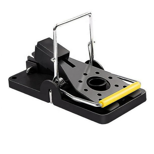 Trampas para ratas extra grandes que matan instantáneamente, trampas para ratones humanas de alta resistencia para interiores y exteriores, trampa para ardillas (negro, 4 unidades)
