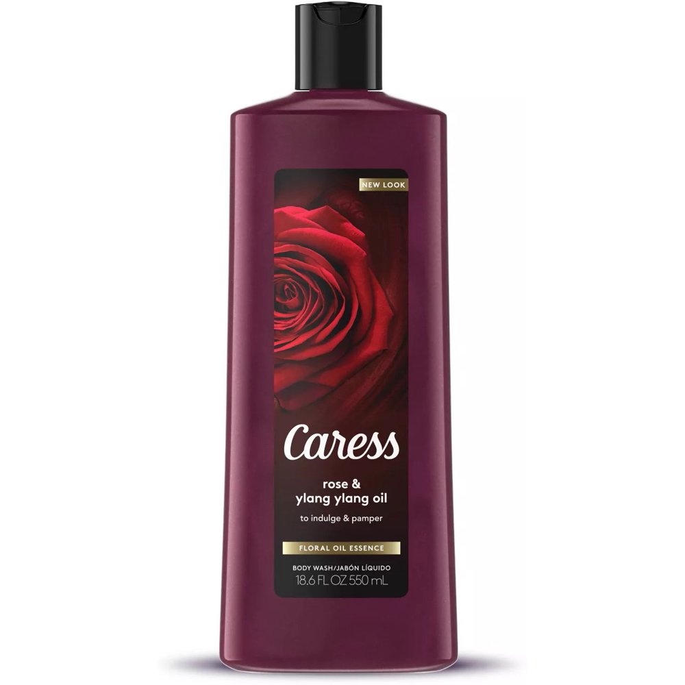 3 Pack Caress Rose & Ylang Ylang Floral Oil Essence Body Wash 18.6 oz