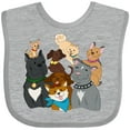thumbnail image 3 of Inktastic Happy Dog Family Boys or Girls Baby Bib, 3 of 4
