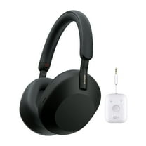Sony WH-1000XM5 Wireless Noise Canceling Over-Ear Headphones (Black) Bundle with Bluetooth Audio Transmitter (2 items)