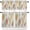 Diamondbbs3328, variant on 3 Piece Geometric Diamond Vintage Kitchen Curtains, Tier and Valance Rod Pocket Window Curtains Set Mid Century Cafe Curtains for Kitchen Valances Window Treatment 54X18in+27x36in×2