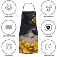 thumbnail image 6 of Disketp Elegant Lady With Hat Kitchen Apron with adjustable Aprons for Women with Pockets Cooking Powder Pink Apron, 6 of 7