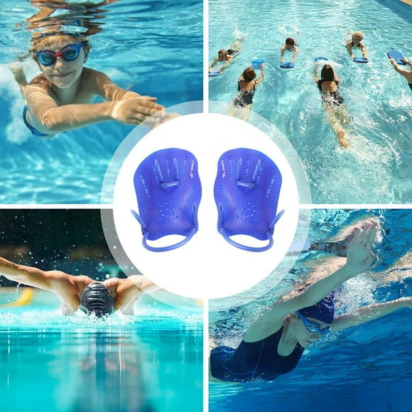 Contoured Swim Hand Paddles Swimming Training Paddles With Adjustable Straps Swimming Fins Contour Paddle
