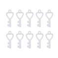 thumbnail image 2 of 10 piezas colgantes de dijes de plata colgantes de llave colgantes de joyería dijes Diy Zulema Colgante de plata con dijes y cerraduras, 2 of 8