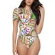 thumbnail image 1 of Fotbe Owl Back To School Body de Mujer con Cuello Redondo y Mangas Cortas, Sin Mangas Ajustado, Suave, Cómodo y Básico-Medium, 1 of 7