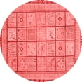 thumbnail image 1 of Ahgly Company Indoor Round Abstract Red Modern Area Rugs, 5' Round, 1 of 4