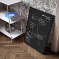 thumbnail image 3 of Dark Aircraft Aviation Blueprints, dibujo estético, imágenes, sala de estar, arte de pared, decoración del hogar, pintura en lienzo, impresión, carteles, regalo, 3 of 4