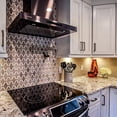 thumbnail image 2 of The Tile Life Santorini Diamante 2" x 2" Athens Gray Polished Marble Mosaic Wall Tile, 1 Sheet, 2 of 3
