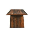 thumbnail image 5 of Taran Designs Darcy 86" Live Edge Solid Wood Dining Table in Dark Brown, 5 of 9