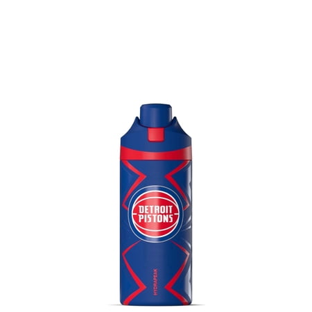 Hydrapeak x NBA Officially Licensed Detroit Pistons Oasis 20 oz Insulated Kids Water Bottle Stainless Steel Water Bottle Kids with Chug Lid Push Button