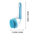 thumbnail image 3 of RuiJiao Silicone Pet Bath Brush for Dogs and Cats, Dual-Use Massage and Cleaning Brush, 18cm Ergonomic Dog Grooming Brush with Soft Bristles for Puppies, 3 of 5
