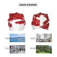 thumbnail image 6 of KLL Red Maple Leaf Winter Fall Beanie Knit Hats for Men & Women - Warm & Soft Stylish Toboggan Caps for Cold Weather, 6 of 6