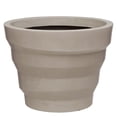thumbnail image 2 of Ecobo 19.7 inches Eco-Friendly Round Pot Planter, Dune Indoor/Outdoor use, Durable, Versatile & Lightweight, Designed by Brazilian Artisans, Contemporary All-Weather Design – White, 2 of 6