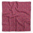 thumbnail image 1 of Bimba Foulard en Soie Pure Imprimée de Chiffres Géométriques Colorés Rouges & Symboles pour Cheveux Cou Tête Bandanas pour Femmes 40 x 80 Pouces, 1 of 6