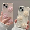 thumbnail image 6 of 3D Pearl Flower Candy Color Plated Camera Lens Protector Soft  for iPhone Case (Pink,iPhone 11), 6 of 6