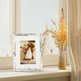 thumbnail image 3 of chalian 8x10 Picture Frame Set of 4, Display Pictures 5x7 with Mat or 8x10 without Mat, Photo Frames for Wall or Tabletop Display, Distressed White, 3 of 16