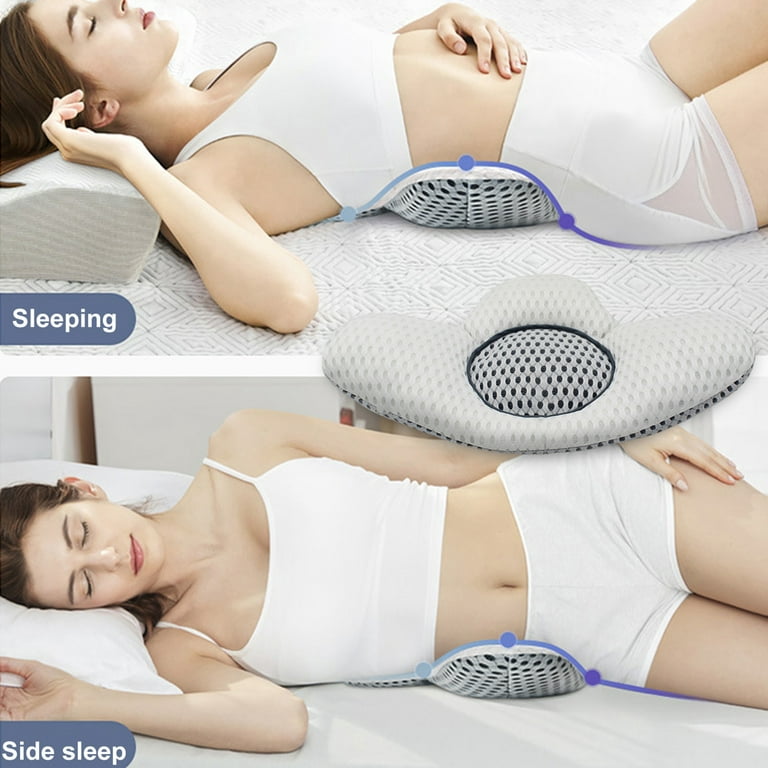 mesh bed sleeping lumbar support pillow
