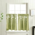 thumbnail image 4 of 2Pc Curtain, Kitchen Curtain, Flower Curtain (74 × 61Cm) D Polyester - 2Pc Curtains, 4 of 8