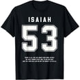thumbnail image 2 of 100% Cotton Isaiah 53 6 Bible Verse Team Sports Jersey Christian T-Shirt, 2 of 5