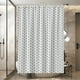 thumbnail image 5 of Cortina de ducha impermeable y gruesa | Diseño sin agujeros con ganchos incluidos | Cortina de baño estampada | 180 x 120 cm (70,86 x 47,24 pulgadas), 5 of 6