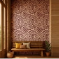 thumbnail image 2 of S4Sassy Distressed Geometric Wallpaper- Purple Wall Covering, 25" X 360" Self-Adhesive Vinyl Walls Paper, Wall Wrap, Easy Diy Walls Covering For Farmhouse Bedroom, Living Room, Living Spaces, 2 of 9