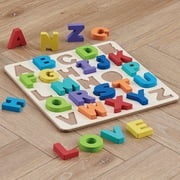 Spark Create Imagine Wooden Alphabet Puzzle, Baby and Toddler Toys for Children Ages 18 Months