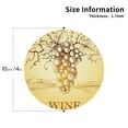 thumbnail image 3 of Bingfone Vintage Bunch Of Grapes Leather Drinks Coasters With Set Of 6,Suitable For Home Kitchen,Coffee Cup Coasters Home Gift, 3 of 9