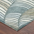 thumbnail image 3 of Addison Rugs Chantille Indoor/Outdoor Contemporary Mid-century Modern Teal Machine Washable Rectangle Rug, 8' x 10', 3 of 8
