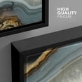 thumbnail image 4 of wall26 - Abstract Agate Slice Pattern Gallery - Framed Canvas Art Wall Art - 16"x24" Black, 4 of 5