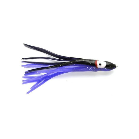 P-Line Sunrise Squid Skirt SQ25-010 2-1/2" Light Purple Solid Black W/Glitter Qty 8