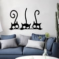 thumbnail image 2 of Removable Switch Sticker, 3 Pcs Cute Cartoon Black Cats Wall Sticker, Light Swit, 2 of 5