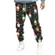 thumbnail image 1 of Pantalones largos para hombre, pantalones deportivos ajustados para correr, pantalones deportivos con cordón, pantalones con estampado navideño, pantalones para hombre, 1 of 4