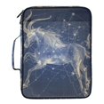 thumbnail image 2 of Haosy Accordion File Organizer Zipper Binder 500 Sheet 6-Tab Expanding File Folder Multi-Pocket 1.2 Inch 3 Ring Capricornus Of Zodiac, 2 of 7