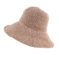 thumbnail image 2 of Happy Date Women Foldable Straw Bucket Cloche Summer Sun Beach Hat Packable UPF50+, 2 of 5