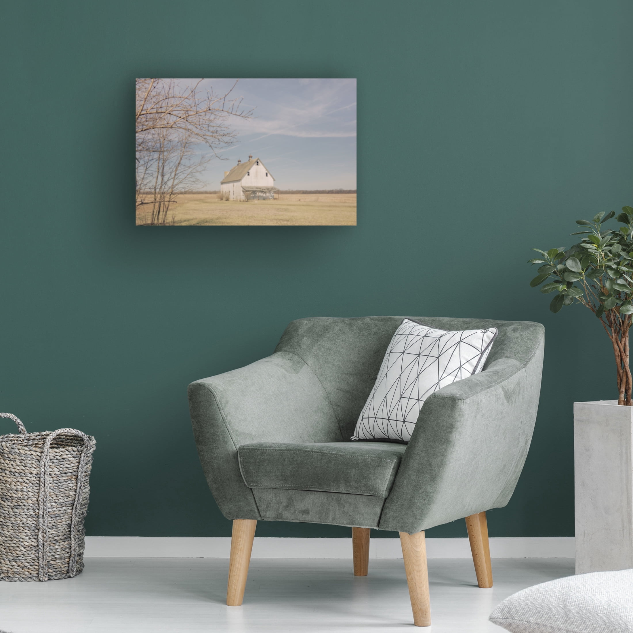 Canvas Wall Art - Life BeautifuLEE 'Farm Life Long Ago 2' Wall Art for Living Room, Bedroom, or Office Décor by Trademark Fine Art - 32 x 22 Inches
