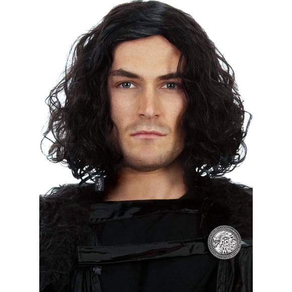 Peluca ALLAURA Jon Snow Northern Snow King para hombre con pin protector